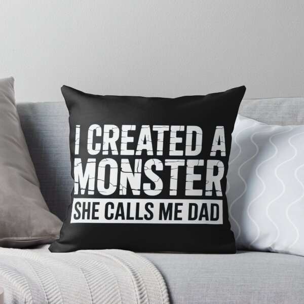 Item preview, I Created a Monster She Calls Me Dad Funny Minimalist Dad Design designed and sold by NatArtSA.