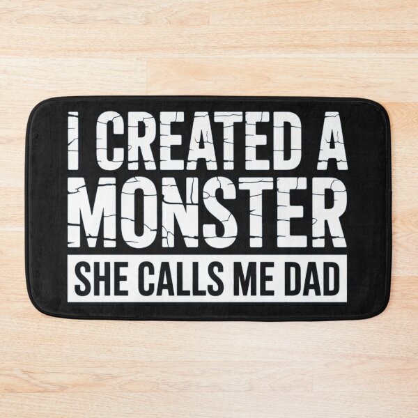 Item preview, I Created a Monster She Calls Me Dad Funny Minimalist Dad Design designed and sold by NatArtSA.