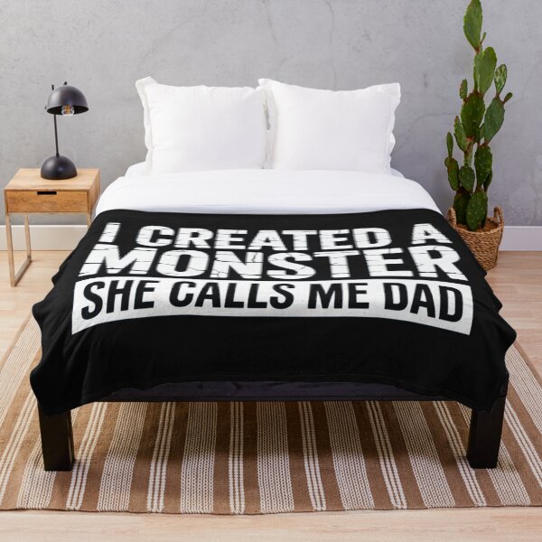 Item preview, I Created a Monster She Calls Me Dad Funny Minimalist Dad Design designed and sold by NatArtSA.