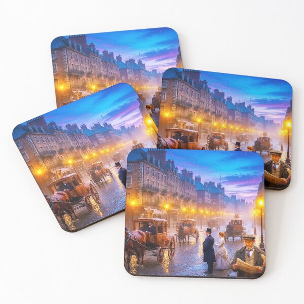 Item preview, "Rainy twilight in Victorian London" designed and sold by SkyKing Ron.