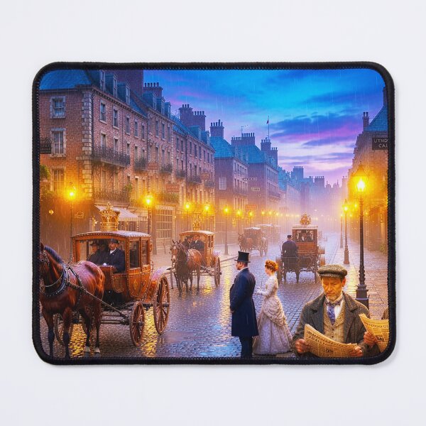 Item preview, "Rainy twilight in Victorian London" designed and sold by SkyKing Ron.