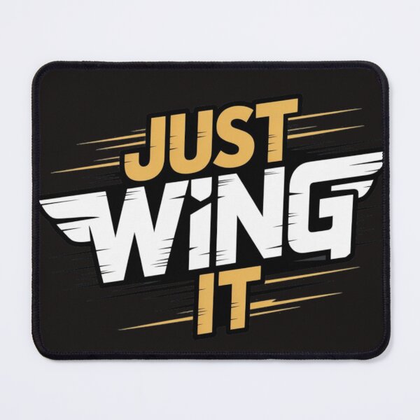 Item preview, Just Wing It Funny Motivational Quote Cute Retro Design designed and sold by NatArtSA.