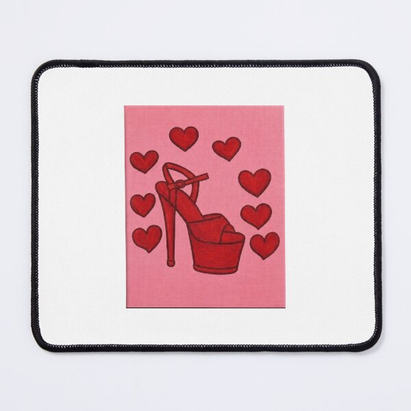 Item preview, Red Platform High Heel with Hearts designed and sold by ArtbyAudrey412.