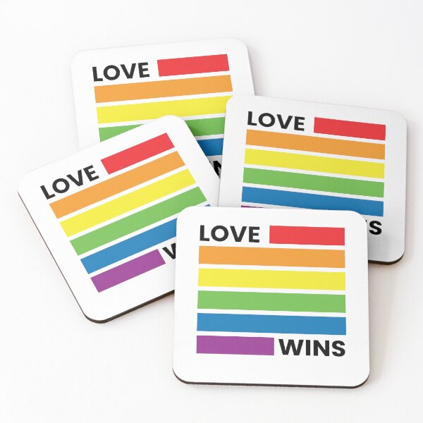 Item preview, Love Wins Rainbow Pride  - LGBTQ Flag Equality Minimalist  designed and sold by PharaonicArtist.