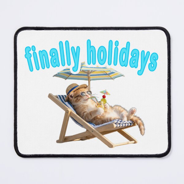 Item preview, finally holidays cat designed and sold by aldohoku.