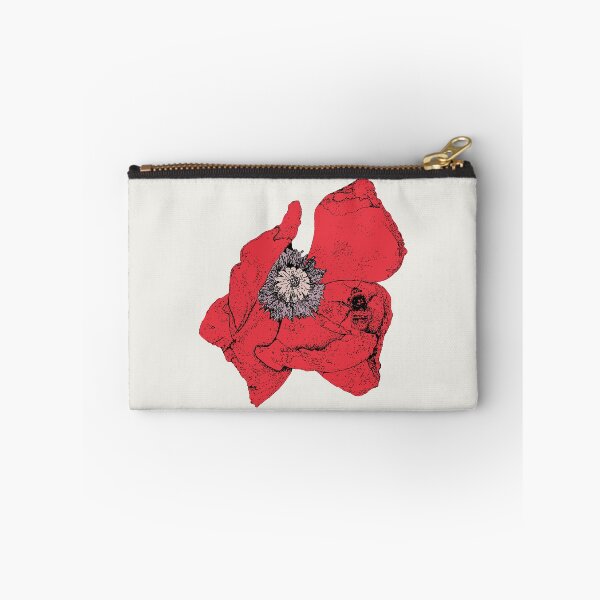 Item preview, Poppy and Bee - BG (#F0EEE9) and C1 (#E6313F) designed and sold by The Stippler Process.