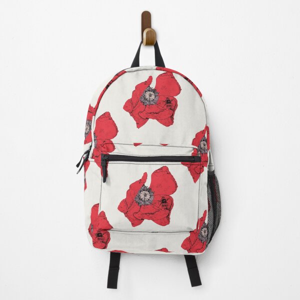 Item preview, Poppy and Bee - BG (#F0EEE9) and C1 (#E6313F) designed and sold by The Stippler Process.
