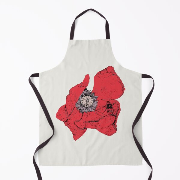 Item preview, Poppy and Bee - BG (#F0EEE9) and C1 (#E6313F) designed and sold by The Stippler Process.