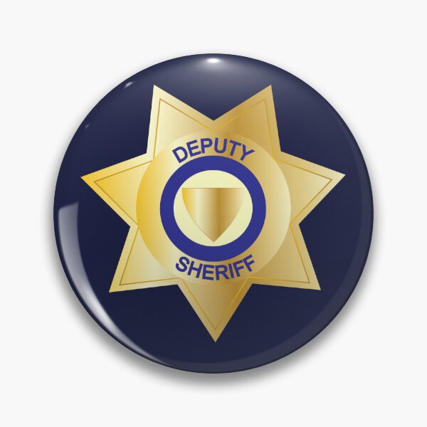 Item preview, Deputy Sheriff Gold Star Badge designed and sold by CreativeTwins.