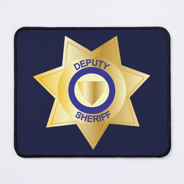 Item preview, Deputy Sheriff Gold Star Badge designed and sold by CreativeTwins.