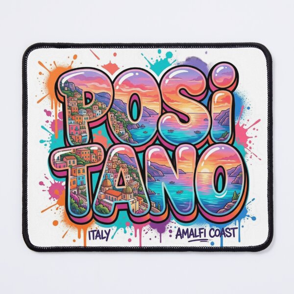 Item preview, Positano Cliffside Graffiti Sticker designed and sold by Imaginarium of Chaos falcon88 .