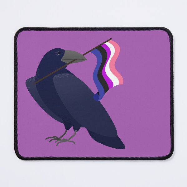 Item preview, Genderfluid Pride Crow designed and sold by ElisabethDraws.