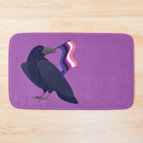Item preview, Genderfluid Pride Crow designed and sold by ElisabethDraws.