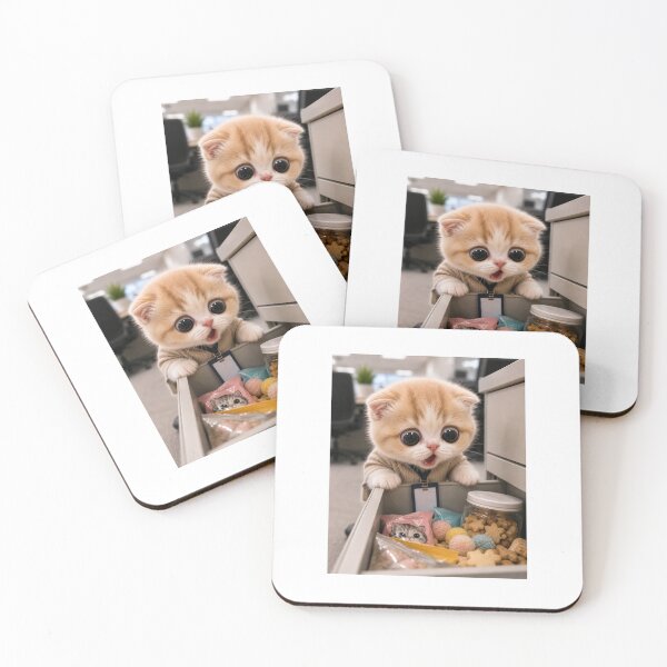 Item preview, Tiny Office Snack Inspector designed and sold by LovelyCatGalaxy.
