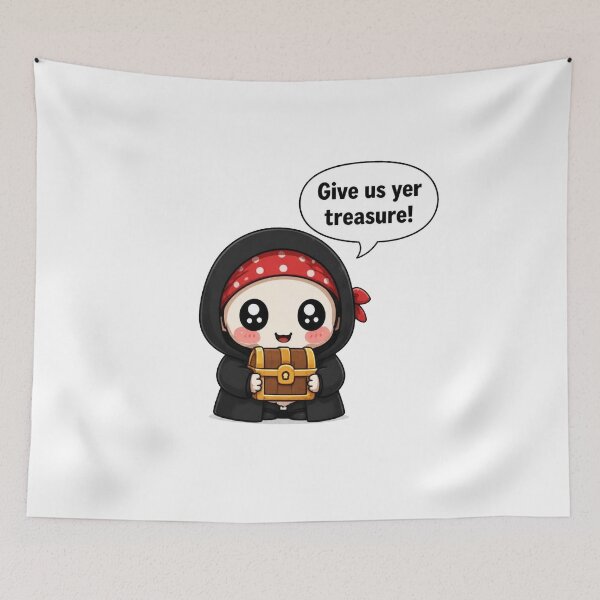 Item preview, Tiny Pirate – Give Us Yer Treasure! designed and sold by Icareis-Studios.