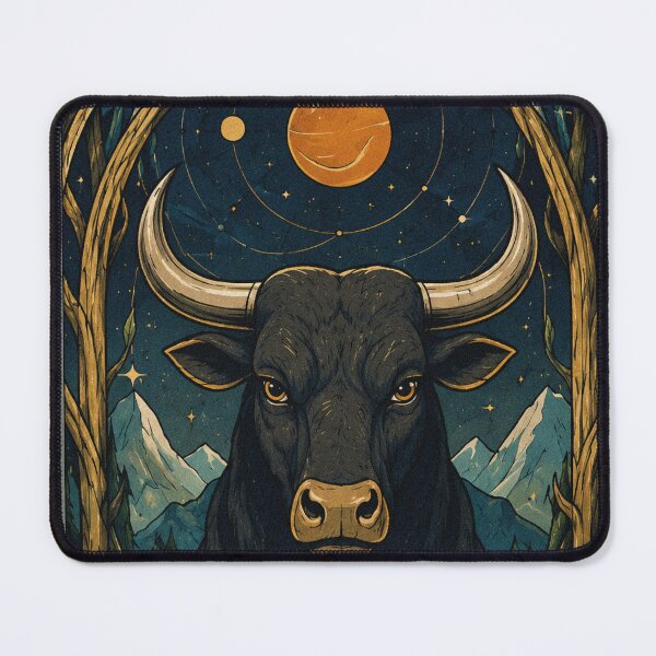 Item preview, Taurus Zodiac Tarot Card V2 Illustration designed and sold by AHOK-lab.