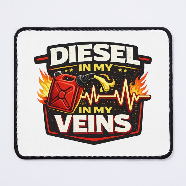 Item preview, Diesel In My Veins Funny Truck Driver Design designed and sold by PatiImagination.