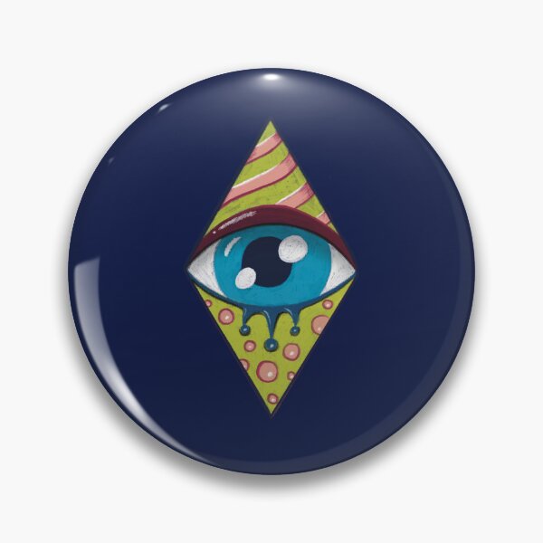 Item preview, Evil Eye - Imaginary Visual Green designed and sold by Mystic Eye Loom Studio .