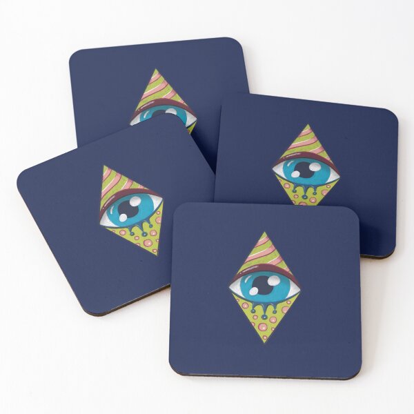 Item preview, Evil Eye - Imaginary Visual Green designed and sold by Mystic Eye Loom Studio .