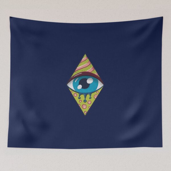 Item preview, Evil Eye - Imaginary Visual Green designed and sold by Mystic Eye Loom Studio .