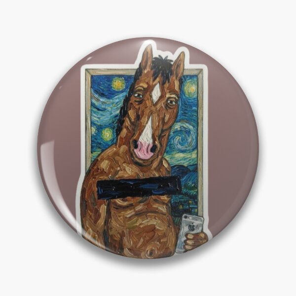 Item preview, Bojack Horseman: Starry Night Selfie Impressionism designed and sold by StudioIzmir.