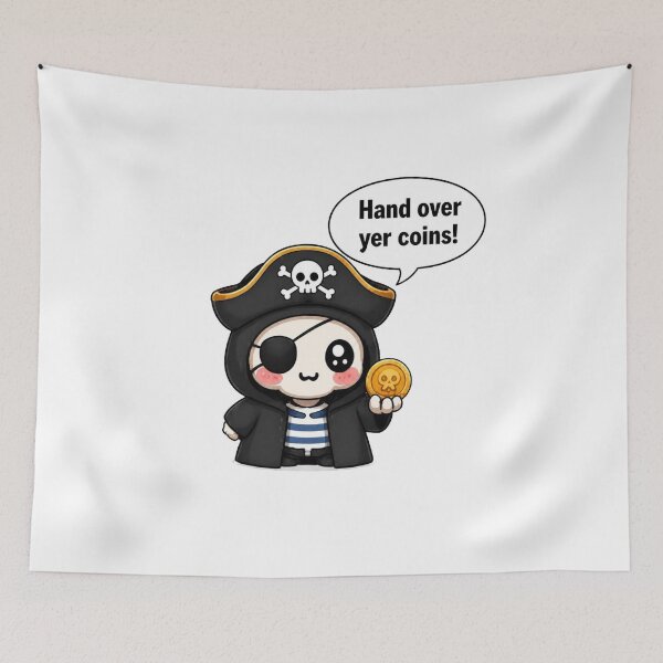 Item preview, Tiny Pirate – Hand Over Yer Coins! designed and sold by Icareis-Studios.