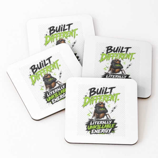 Item preview, Unkillable Cockroach Built Different Sticker designed and sold by Cosmos Creative Studios.