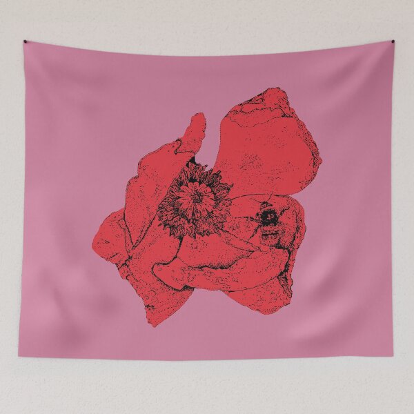 Item preview, Poppy and Bee - BG (#D6809F) and C1 (#E6313F) designed and sold by The Stippler Process.