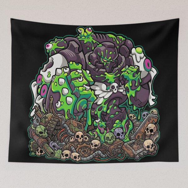 Item preview, Black Templar vs Nurgle Slime designed and sold by BravenBold.