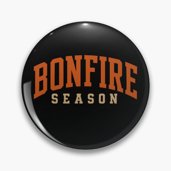 Item preview, Bonfire Season Retro Varsity Typography Orange Autumn Camp designed and sold by JackCurtis1991.