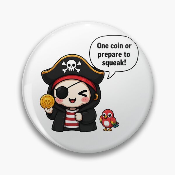 Item preview, Tiny Pirate – One Coin or Prepare to Squeak! designed and sold by Icareis-Studios.
