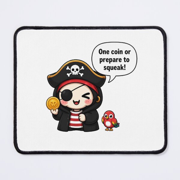 Item preview, Tiny Pirate – One Coin or Prepare to Squeak! designed and sold by Icareis-Studios.