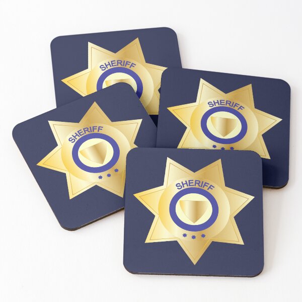 Item preview, Sheriff Gold Star Pointed Badge designed and sold by CreativeTwins.