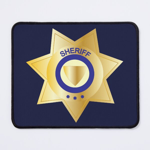 Item preview, Sheriff Gold Star Pointed Badge designed and sold by CreativeTwins.