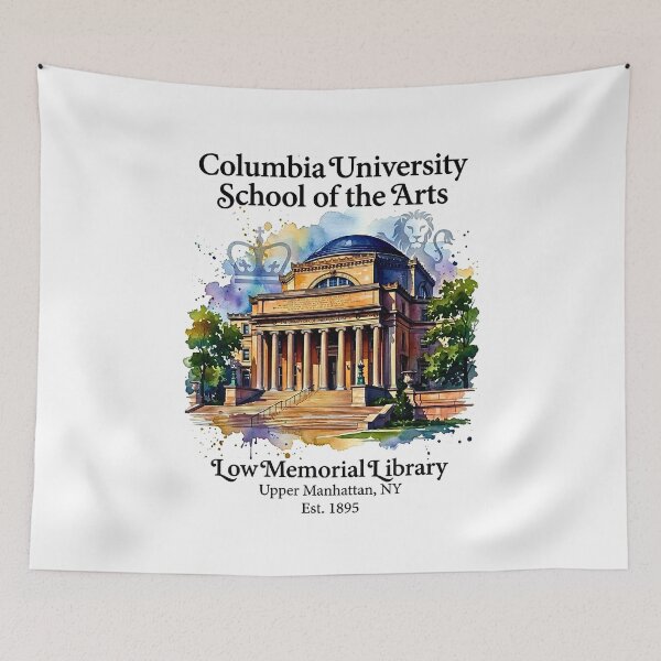 Item preview, Columbia University School of the Arts - Vintage Watercolor Heritage designed and sold by EvergreenPark - Tee Studio.