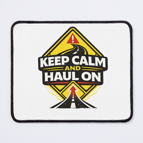 Item preview, Keep Calm And Haul On Funny Truck Driver designed and sold by PatiImagination.