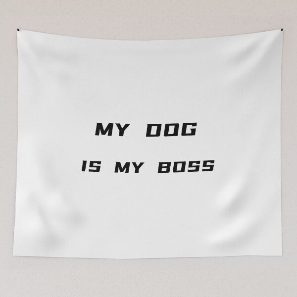 Item preview, My Dog Is My Boss T-Shirt – Funny Pet Owner Tee | Uncle Jichuan designed and sold by Uncle-Jichuan.
