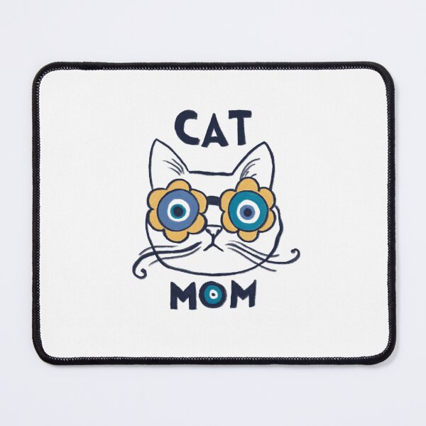 Item preview, Amulet - Cat Mom Blue designed and sold by Mystic Eye Loom Studio .