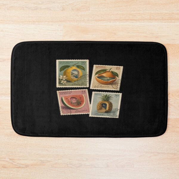 Item preview, Vintage Fruit Travel Stamps Art • Retro Italy Spain Mexico France Postage Illustration Print designed and sold by Bright Nest Studio.