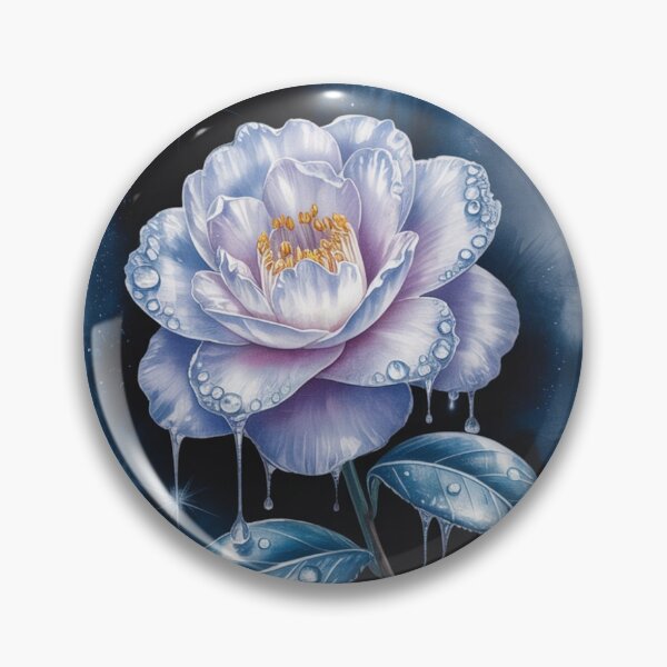 Item preview, Water-Drenched Rose on a Dark Watercolor Background designed and sold by NatArtSA.