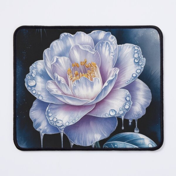 Item preview, Water-Drenched Rose on a Dark Watercolor Background designed and sold by NatArtSA.