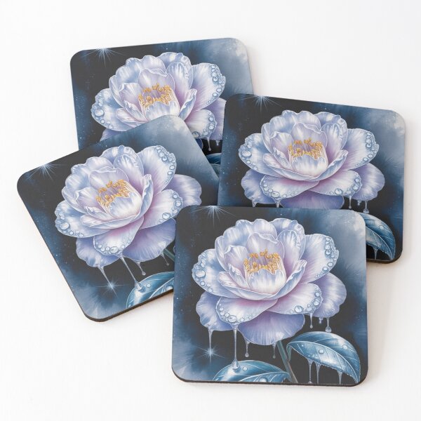 Item preview, Water-Drenched Rose on a Dark Watercolor Background designed and sold by NatArtSA.