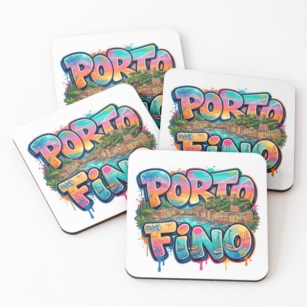 Item preview, Portofino Harbor Graffiti Sticker designed and sold by Imaginarium of Chaos falcon88 .