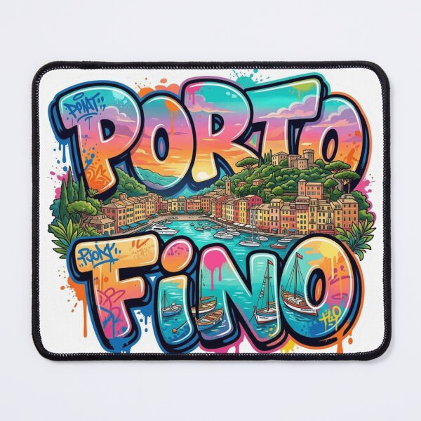 Item preview, Portofino Harbor Graffiti Sticker designed and sold by Imaginarium of Chaos falcon88 .