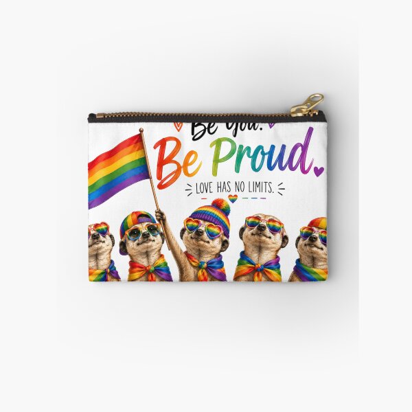 Item preview, Funny Meerkat Pride Parade – LGBTQ Rainbow designed and sold by FrenchieFever.