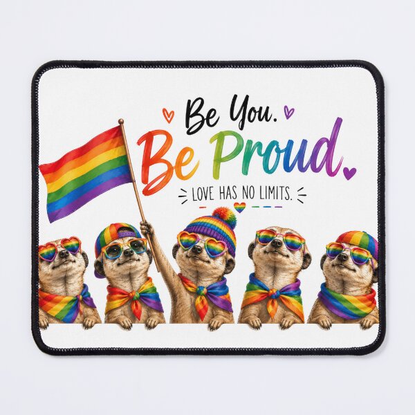 Item preview, Funny Meerkat Pride Parade – LGBTQ Rainbow designed and sold by FrenchieFever.