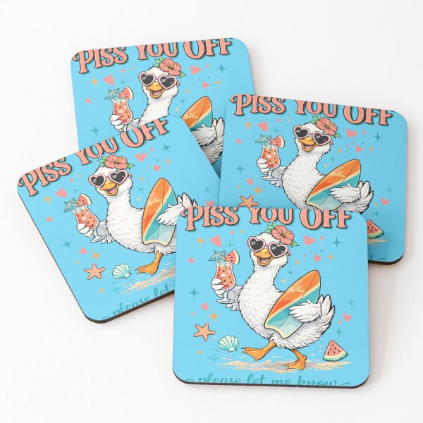 Item preview, Cute Beach Duck – Funny Sarcastic Summer Design designed and sold by AngryToro.