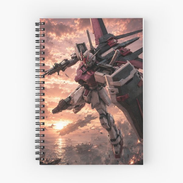 Item preview, Strike Rouge Gundam Battle at Sunset – Mobile Suit Gundam SEED Epic Mecha Artwork designed and sold by Dyan4.