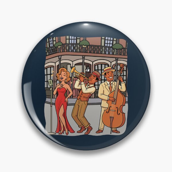 Item preview, Vintage New Orleans Jazz Night, French Quarter Music Art designed and sold by mashmosh.