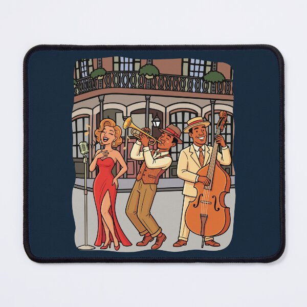 Item preview, Vintage New Orleans Jazz Night, French Quarter Music Art designed and sold by mashmosh.